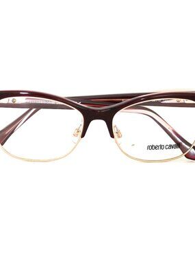 Roberto Cavalli Buggiano 5023 Eyeglass Frames With Gold Gilded Arms - Italy